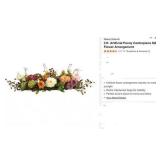 Nearly Natural Peony Silk Flower Arrangement