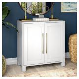Henn&Hart 28" Wooden Accent Cabinet, Modern...