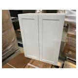 24x30 Raised Panel Kitchen Wall Cabinet, White