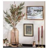 36" Red Winter Berry Artificial Stem - Hearth &...