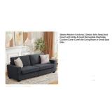 Qeetex Corduroy Sofa - Deep Seat, Washable Cover