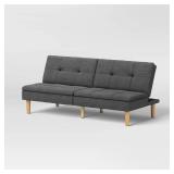 69" Tufted Futon Sofa Dark Gray - Room Essentialsï¿½