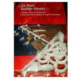 25pk EZ Gutter Hooks Christmas Lights Hooks