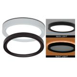 7.5 in. Round White Oil Rubbed Bronze Trims LED...