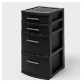 4 Drawer Medium Tower Black 1pc - Brightroomï¿½
