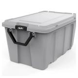 Hefty 50gal MAX PRO Storage Tote Alloy Gray