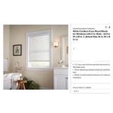 Home Decorators Collection White Cordless Faux...