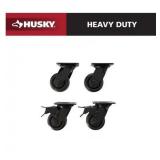 Husky Heavy Duty Casters - 4-inch, Welded Steel