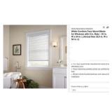 Home Decorators Collection White Cordless Faux...