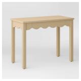 Wavy Writing Desk with Drawer Natural - Room...