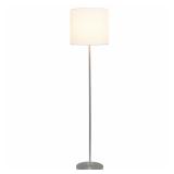 57" Traditional Brushed Nickel Stick Floor Lamp...