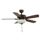 44 in. Indoor LED Bronze Downrod Ceiling Fan...