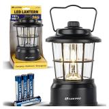 LUXPRO Retro LED Lantern - Battery-Powered...