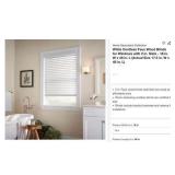 Home Decorators Collection White Cordless Faux...