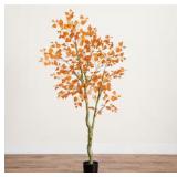 6 Ft. Autumn Birch Leaf Artificial Fall Tree
