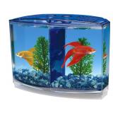 Penn-Plax Twin Betta Bow-Front Kit for Aquarium...