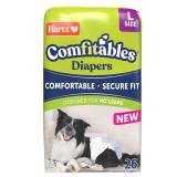 New! Hartz Comfitables Disposable Dog Diapers,...