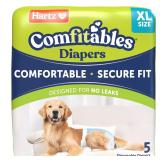 New! Hartz Comfitables Disposable Dog Diapers,...