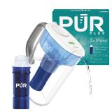 PUR Plus 7-Cup Water Filter Pitcher for Fridge,...