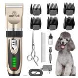 oneisall Dog Clippers Low Noise, 2-Speed Quiet...
