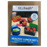 Fit & Fresh Healthy Lunch Set - 14 Piece Set, 2...