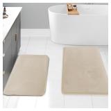 Clara Clark 2 Piece Bathroom Rug Set - Memory...