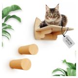 IDAE Cat Wall Shelves Set of 3  Solid Wood Cat...