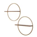 15 in. H X 15 in. W X 4 in. D Wood and Gold...