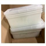 Sterilite Storage Box, Clear, Stackable, Durable