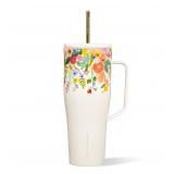 Corkcicle Garden Cream Floral Insulated Tumbler