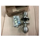 Kwikset Door Knob, Halifax, Satin Nickel Finish
