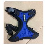 Voyager Dog Harness - Mesh, Adjustable, Blue, XS
