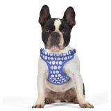 The Dodo Dog Harness, Blue Dodo Print, Size...