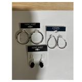 Nine West & Chaps Earrings - Hoop, Drop -...