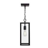 Hurley 78.5 in. 1-Light Modern Matte Black...