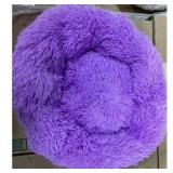 Plush Donut Pet Bed - Calming, Anti-Anxiety,...