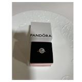 Pandora Ring - Round Halo - Gold Tone