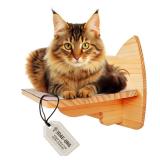 IDAE Cat Wall Shelf ï¿½ Modern Wall-Mounted...
