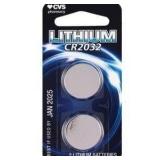 CVS Health Lithium CR2032 Battery, 2 Ct