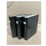 Unbranded CD/DVD Storage Binders - Black, Set of 3