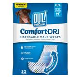 Disposable Male Dog Wraps, Puppy Pee Wraps,...
