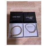 Nine West Bracelet Set - Gold, Silver, Charm...