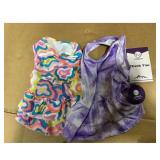 CYEOLLO Dog Dress, Colorful Pattern, Ruffled...