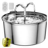 DOOOB Cat Water Fountain, 3.2L/108OZ Stainless...