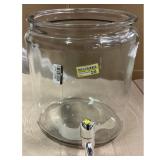 Libbey Glass Beverage Dispenser, Glass, Spigot