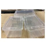 Clear Plastic Storage Containers with Lids -...