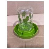 Farm Babies Chicken Feeder, Green Base, Waterer