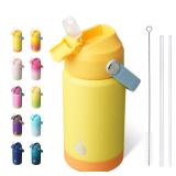 BJPKPK Insulated Water Bottle with Straw Lid,...