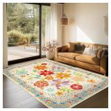 Boho Area Rug for Living Room Vintage Rug 3