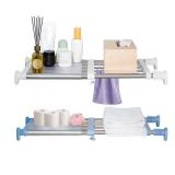 Hershii Closet Tension Shelf & Rod Expandable...